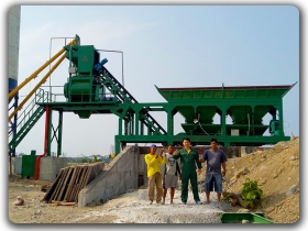 35m3 / h mobile batching plant