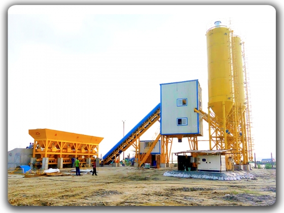 90m3 / h concrete mixing plant